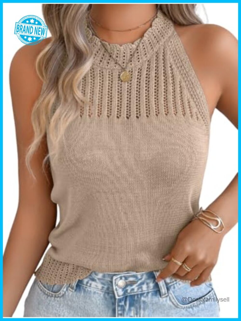 ChiaoLezhee Women's Knit Tank Top Racerback High Neck Sweater Vest